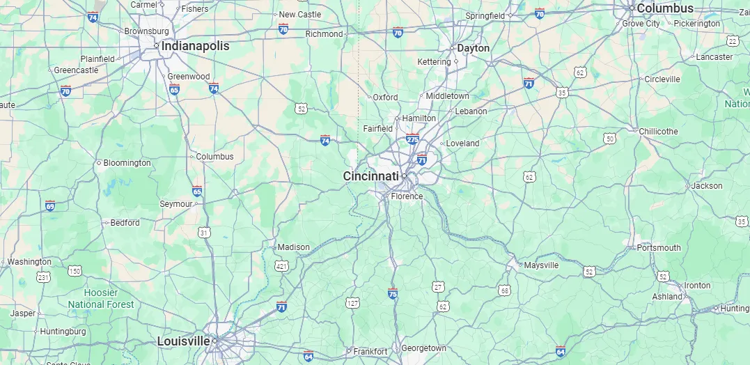 s.b. tree service cincinnati service area