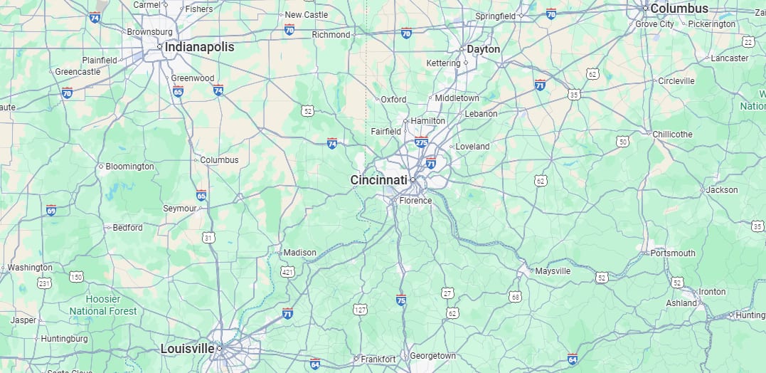 s.b. tree service cincinnati service area